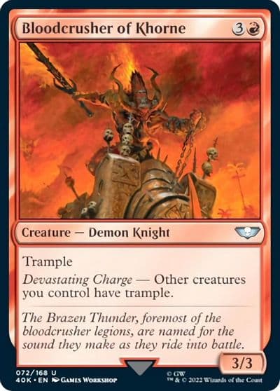 Bloodcrusher of Khorne Surge Foil Universes Beyond: Warhammer 40,000 Magic card