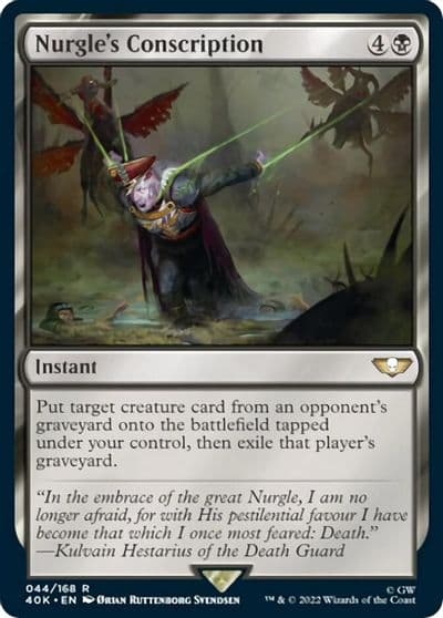 Nurgles Conscription Surge Foil Universes Beyond: Warhammer 40,000 Magic card
