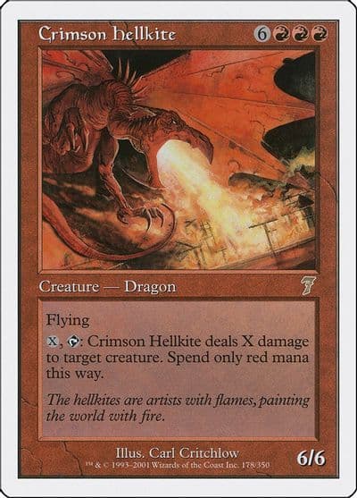 Crimson Hellkite 7th Edition Magic card