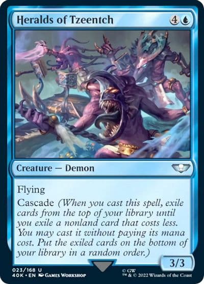 Heralds of Tzeentch Surge Foil Universes Beyond: Warhammer 40,000 Magic card