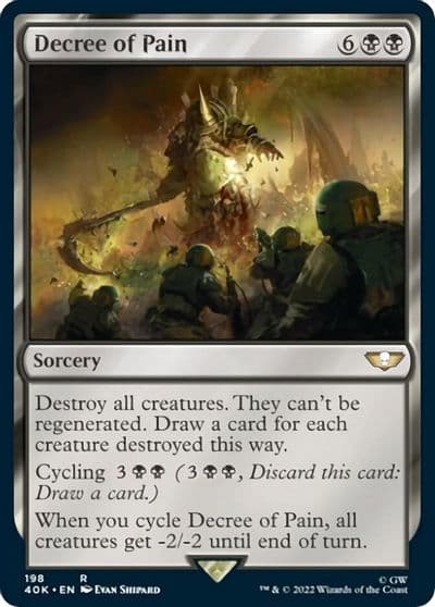 Decree of Pain Surge Foil Universes Beyond: Warhammer 40,000 Magic card