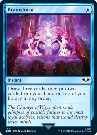 Brainstorm Surge Foil Universes Beyond: Warhammer 40,000 Magic card