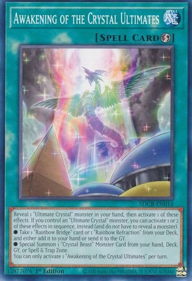 Awakening of the Crystal Ultimates Structure Deck: Legend of the Crystal Beasts Yu-Gi-Oh! card