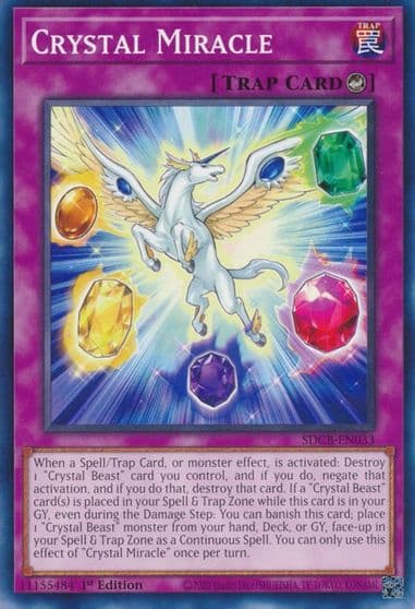 Crystal Miracle Structure Deck: Legend of the Crystal Beasts Yu-Gi-Oh! card