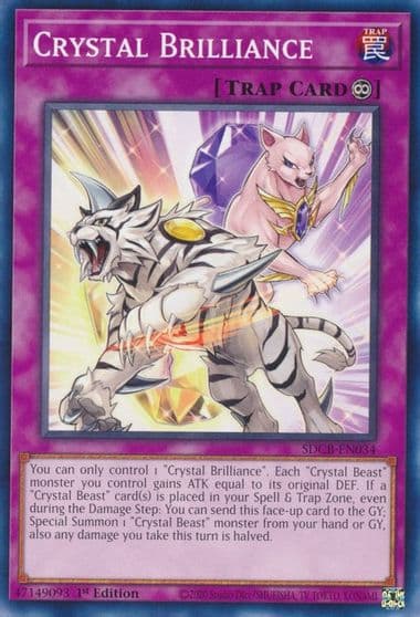 Crystal Brilliance Structure Deck: Legend of the Crystal Beasts Yu-Gi-Oh! card