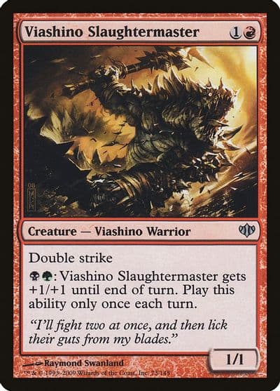 Viashino Slaughtermaster Conflux Magic card