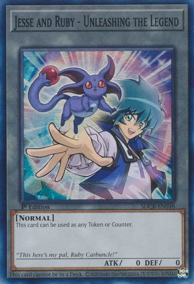 Jesse and Ruby Unleashing the Legend Structure Deck: Legend of the Crystal Beasts Yu-Gi-Oh! card