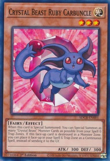 Crystal Beast Ruby Carbuncle Structure Deck: Legend of the Crystal Beasts Yu-Gi-Oh! card