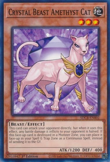 Crystal Beast Amethyst Cat Structure Deck: Legend of the Crystal Beasts Yu-Gi-Oh! card