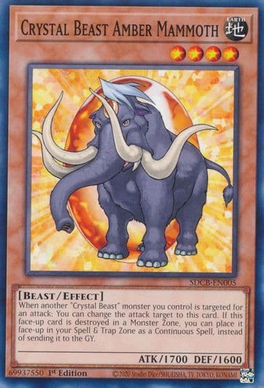 Crystal Beast Amber Mammoth Structure Deck: Legend of the Crystal Beasts Yu-Gi-Oh! card