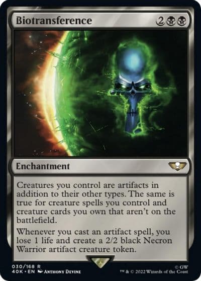 Biotransference Universes Beyond: Warhammer 40,000 Magic card