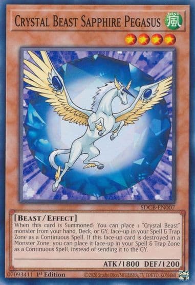 Crystal Beast Sapphire Pegasus Structure Deck: Legend of the Crystal Beasts Yu-Gi-Oh! card