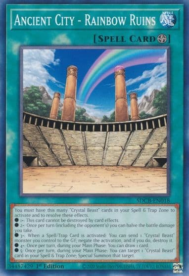 Ancient City Rainbow Ruins Structure Deck: Legend of the Crystal Beasts Yu-Gi-Oh! card