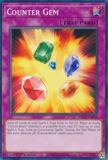 Counter Gem Structure Deck: Legend of the Crystal Beasts Yu-Gi-Oh! card