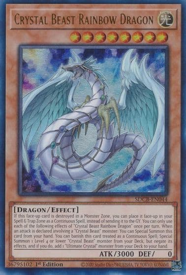 Crystal Beast Rainbow Dragon Structure Deck: Legend of the Crystal Beasts Yu-Gi-Oh! card