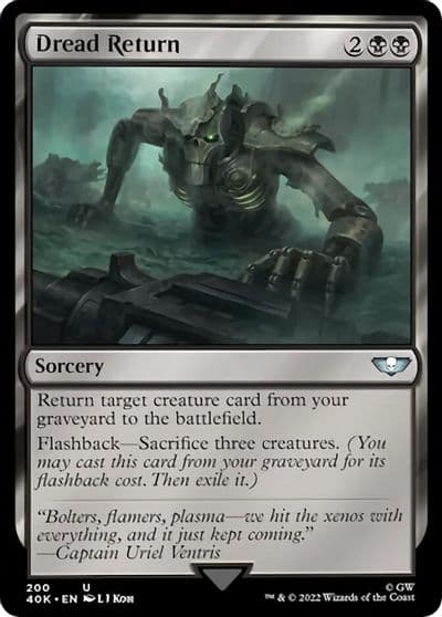Dread Return Universes Beyond: Warhammer 40,000 Magic card