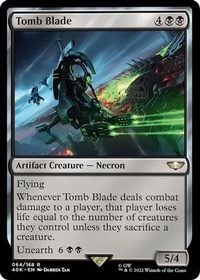 Tomb Blade Universes Beyond: Warhammer 40,000 Magic card