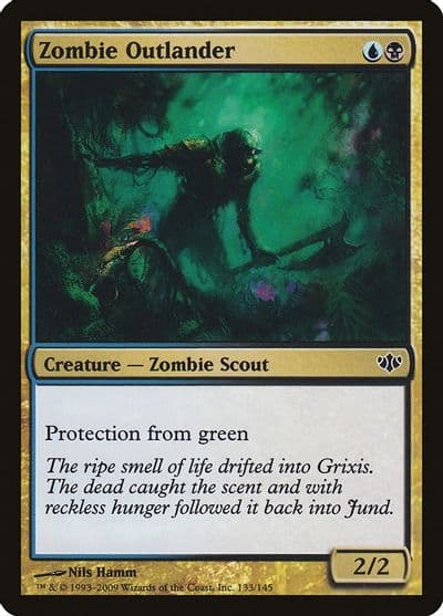 Zombie Outlander Conflux Magic card