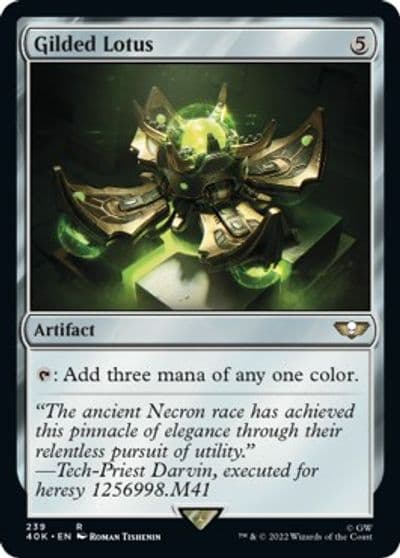 Gilded Lotus Surge Foil Universes Beyond: Warhammer 40,000 Magic card