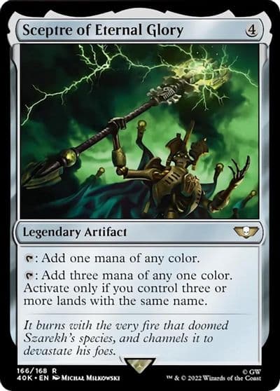 Sceptre of Eternal Glory Surge Foil Universes Beyond: Warhammer 40,000 Magic card
