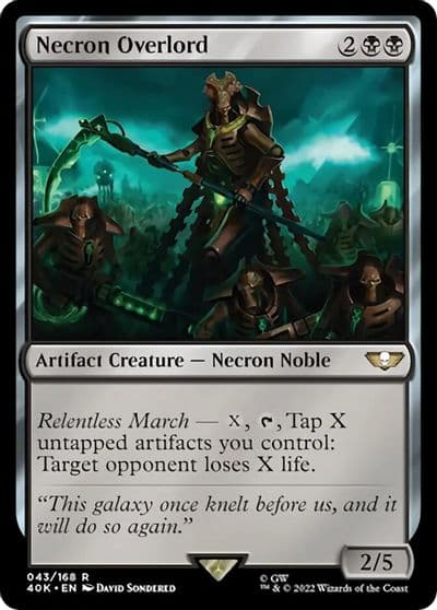 Necron Overlord Surge Foil Universes Beyond: Warhammer 40,000 Magic card
