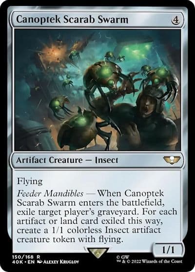 Canoptek Scarab Swarm Surge Foil Universes Beyond: Warhammer 40,000 Magic card