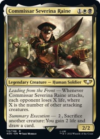 Commissar Severina Raine Surge Foil Universes Beyond: Warhammer 40,000 Magic card