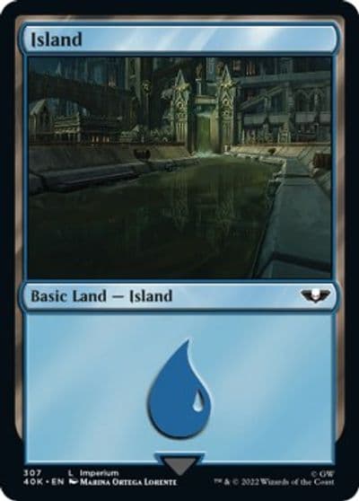 Island 307 Universes Beyond: Warhammer 40,000 Magic card