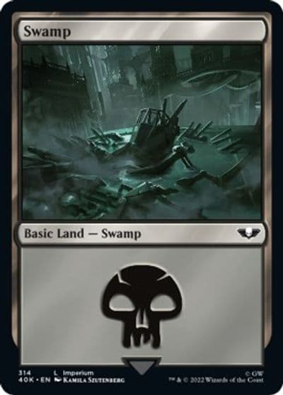 Swamp 314 Universes Beyond: Warhammer 40,000 Magic card