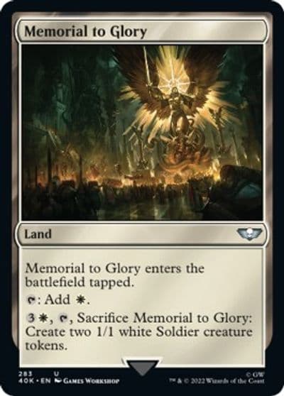 Memorial to Glory Universes Beyond: Warhammer 40,000 Magic card