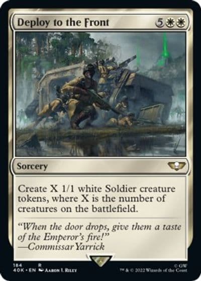 Deploy to the Front Universes Beyond: Warhammer 40,000 Magic card
