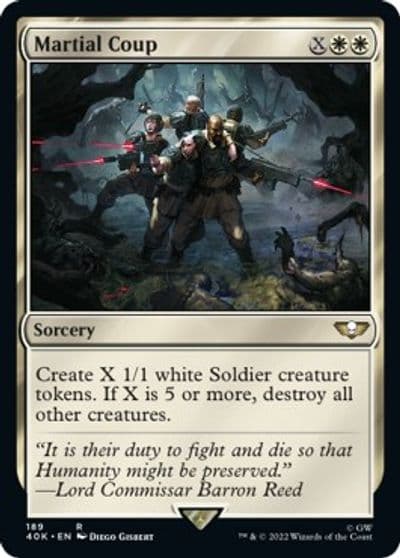 Martial Coup Universes Beyond: Warhammer 40,000 Magic card
