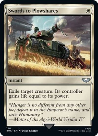 Swords to Plowshares Universes Beyond: Warhammer 40,000 Magic card