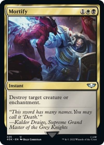 Mortify Universes Beyond: Warhammer 40,000 Magic card