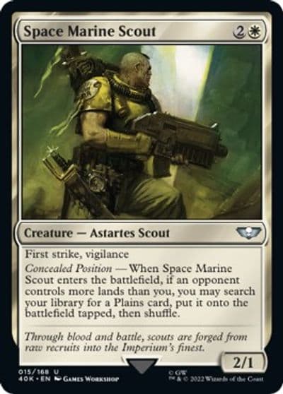 Space Marine Scout Universes Beyond: Warhammer 40,000 Magic card