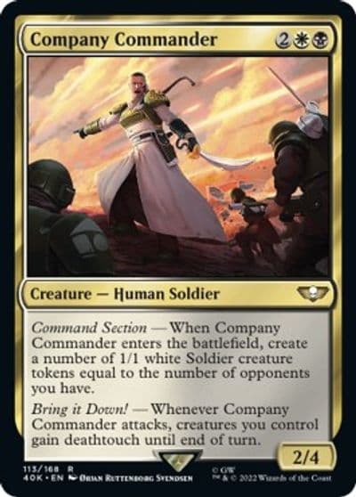 Company Commander Universes Beyond: Warhammer 40,000 Magic card