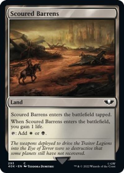 Scoured Barrens Surge Foil Universes Beyond: Warhammer 40,000 Magic card