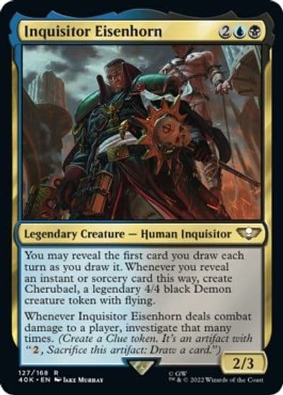 Inquisitor Eisenhorn Surge Foil Universes Beyond: Warhammer 40,000 Magic card