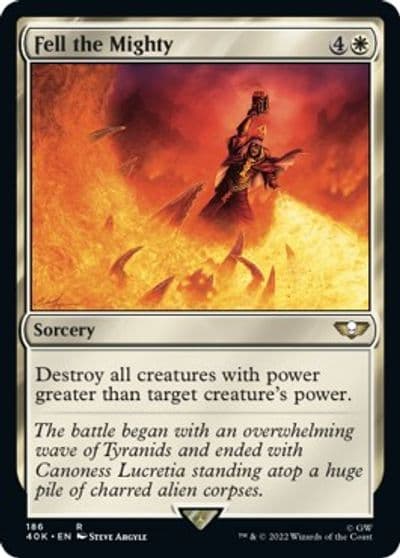 Fell the Mighty Surge Foil Universes Beyond: Warhammer 40,000 Magic card