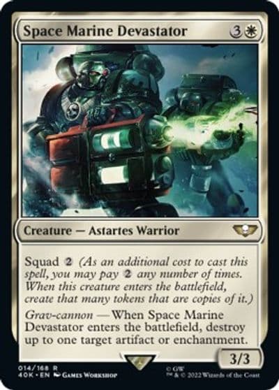 Space Marine Devastator Surge Foil Universes Beyond: Warhammer 40,000 Magic card