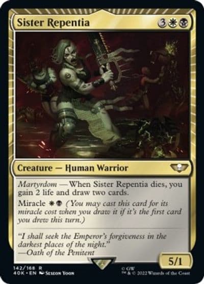 Sister Repentia Surge Foil Universes Beyond: Warhammer 40,000 Magic card