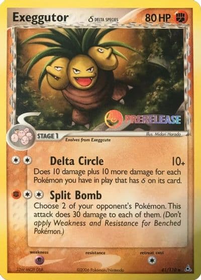 Exeggutor (Delta Species) (Prerelease) Nintendo Promos Pokemon card