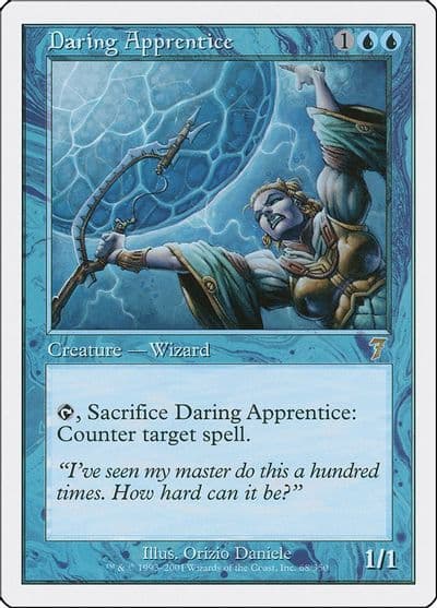 Daring Apprentice 7th Edition Magic card