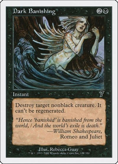 Dark Banishing 7th Edition Magic card