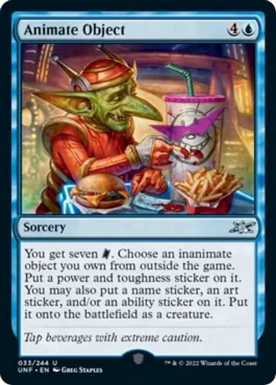 Animate Object Unfinity Magic card