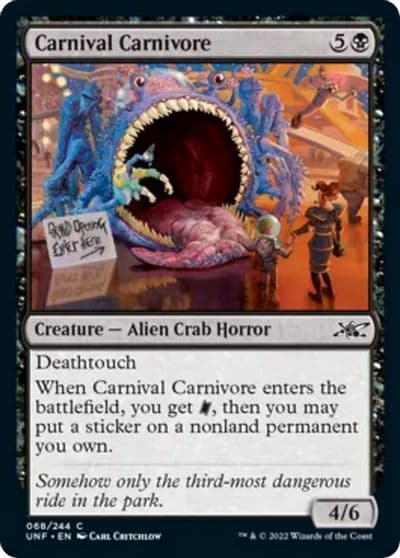 Carnival Carnivore Unfinity Magic card