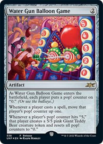 Water Gun Balloon Game Launch Party & Release Event Promos Magic card
