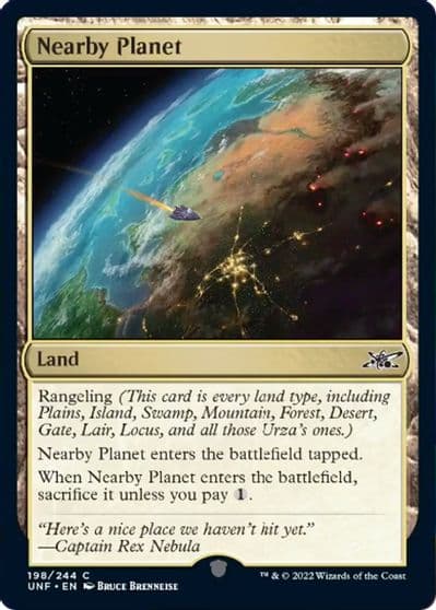 Nearby Planet Unfinity Magic card