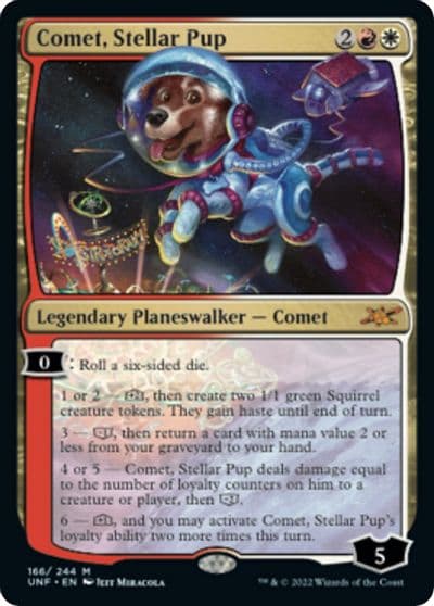 Comet Stellar Pup Unfinity Magic card