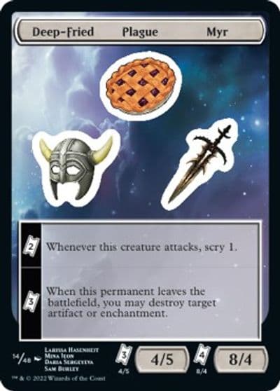 Deep Fried Plague Myr Unfinity Magic card